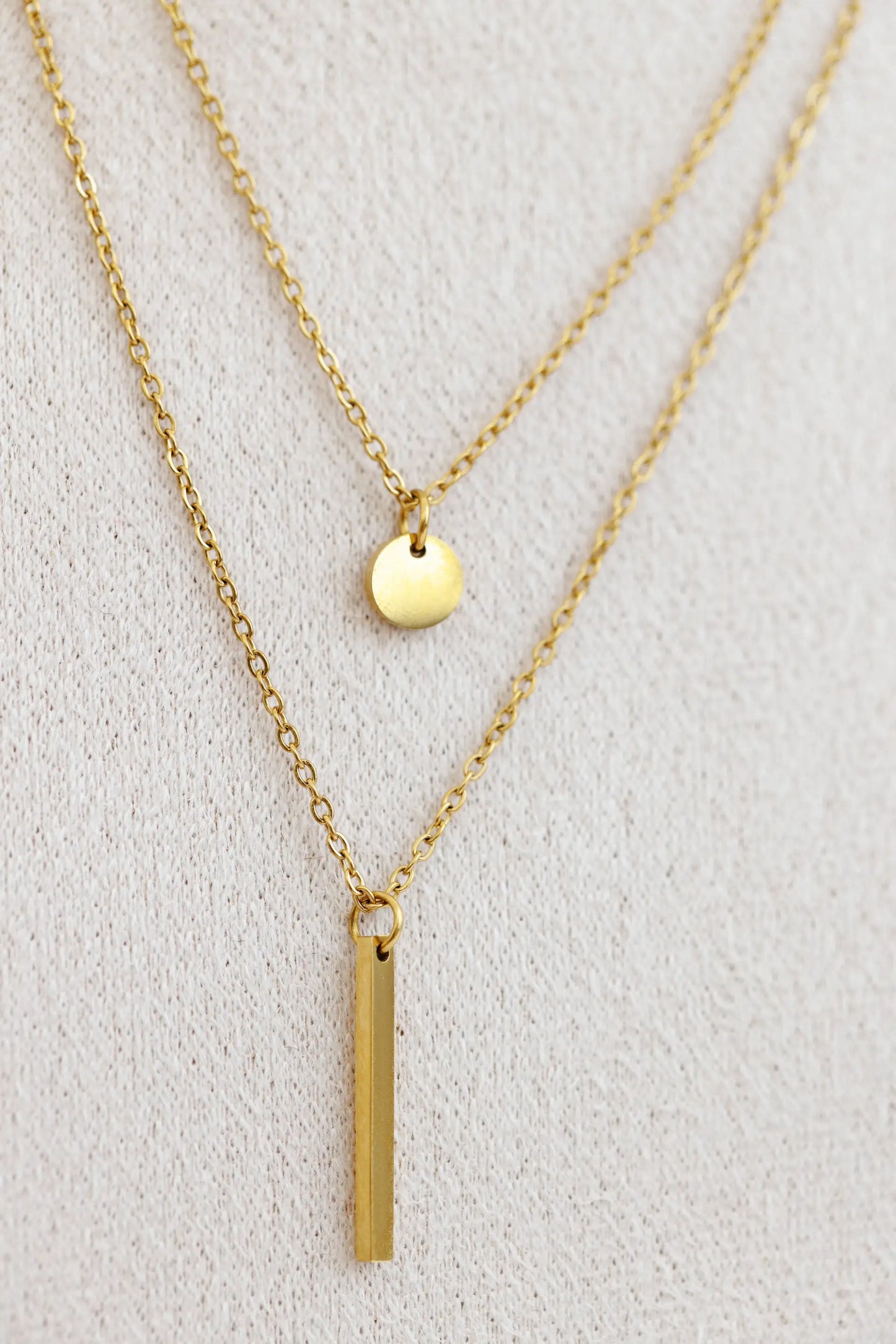 Collier bijoux éternel or