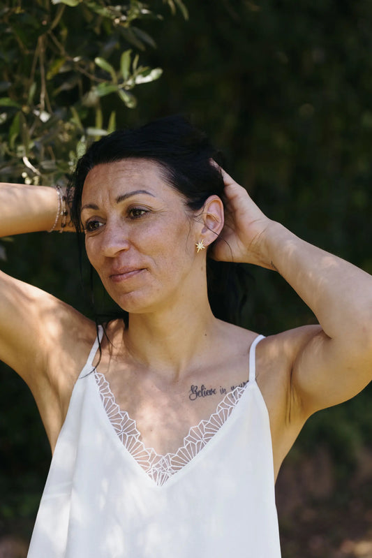 Boucle d'oreille l'éclat de l'élégance or