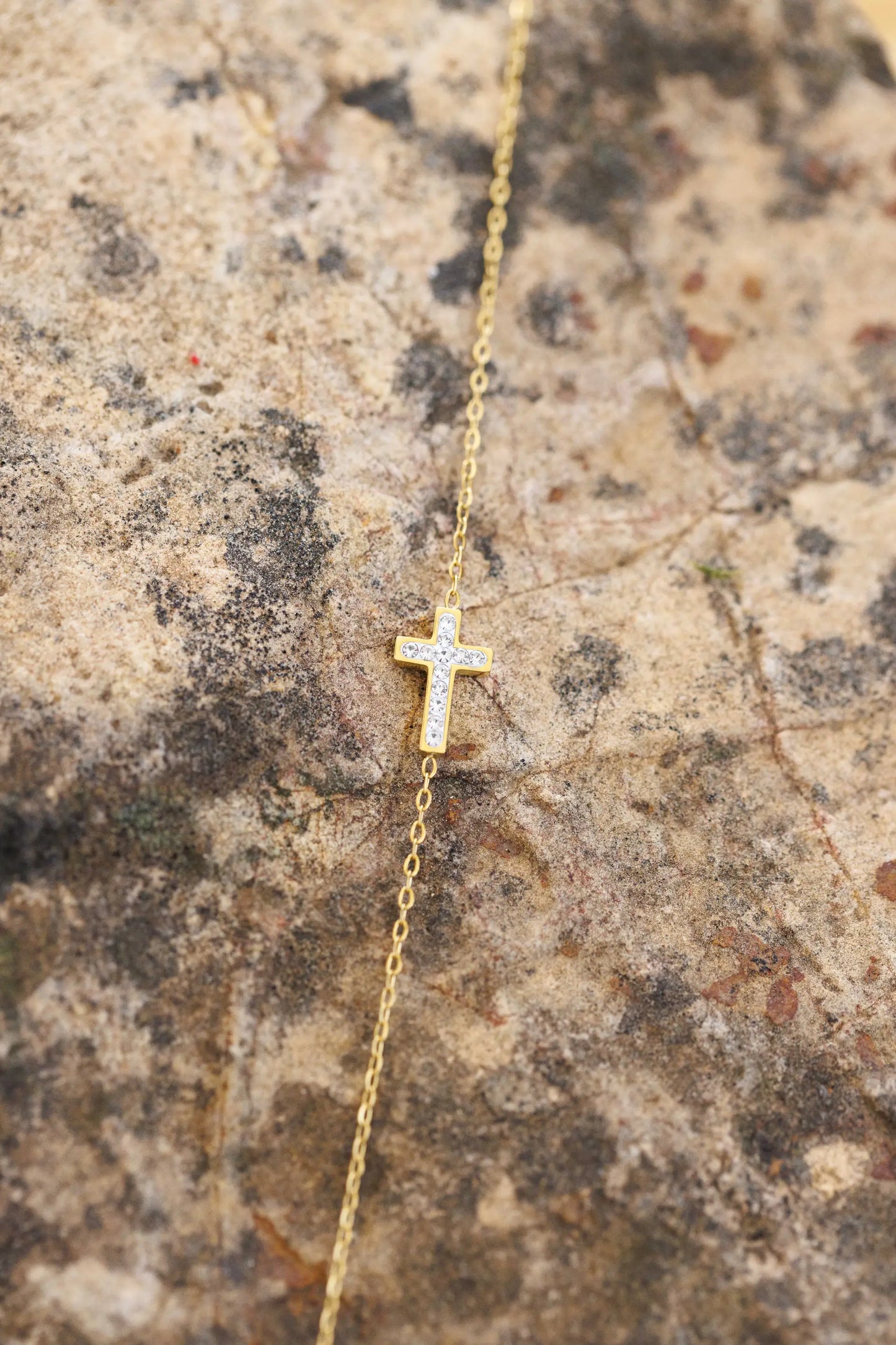 Bracelet Croix élégante Argenté