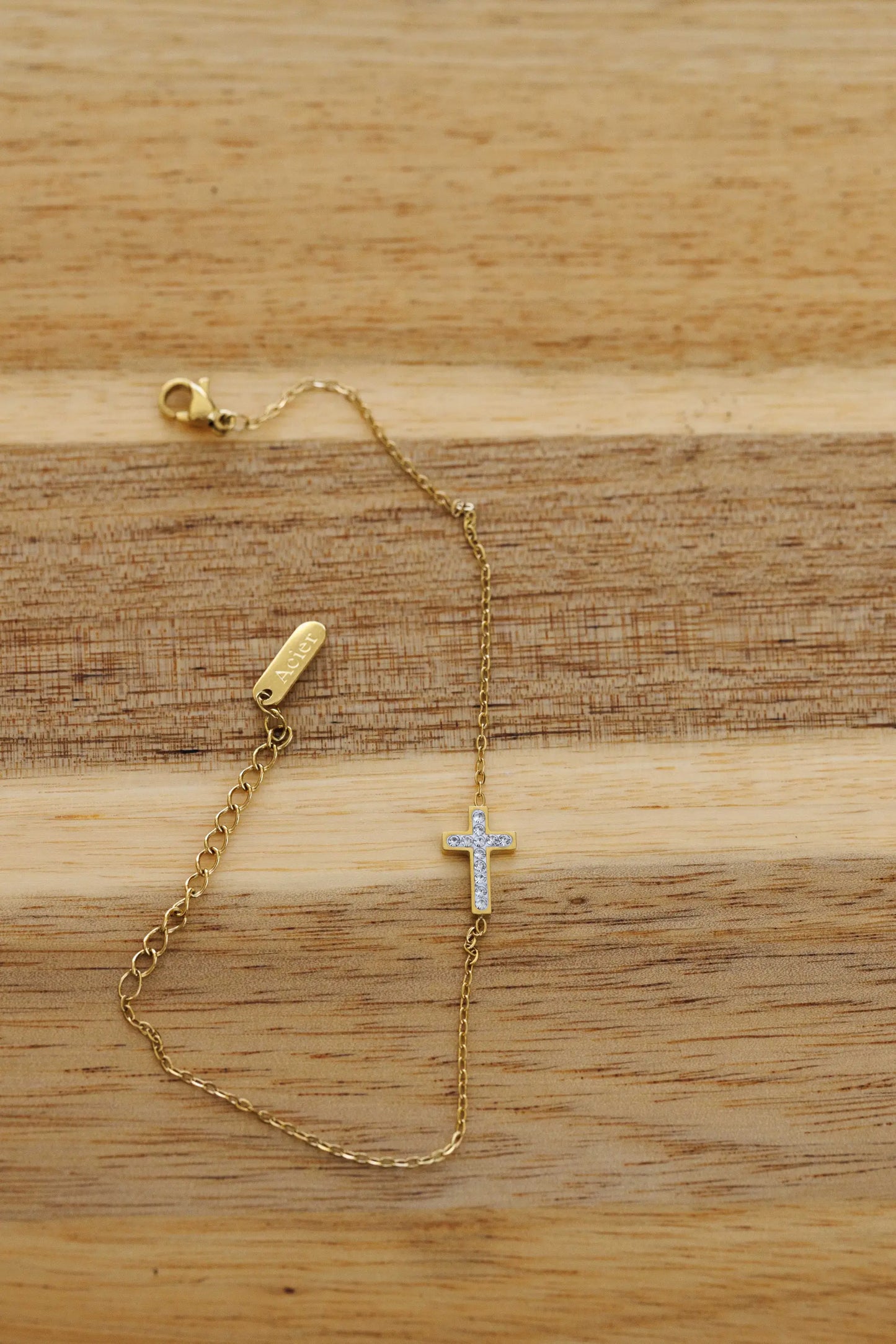 Bracelet Croix élégante Argenté