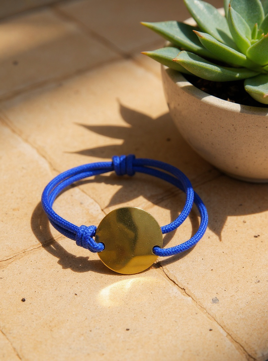 Bracelet bijoux en liberté bleu