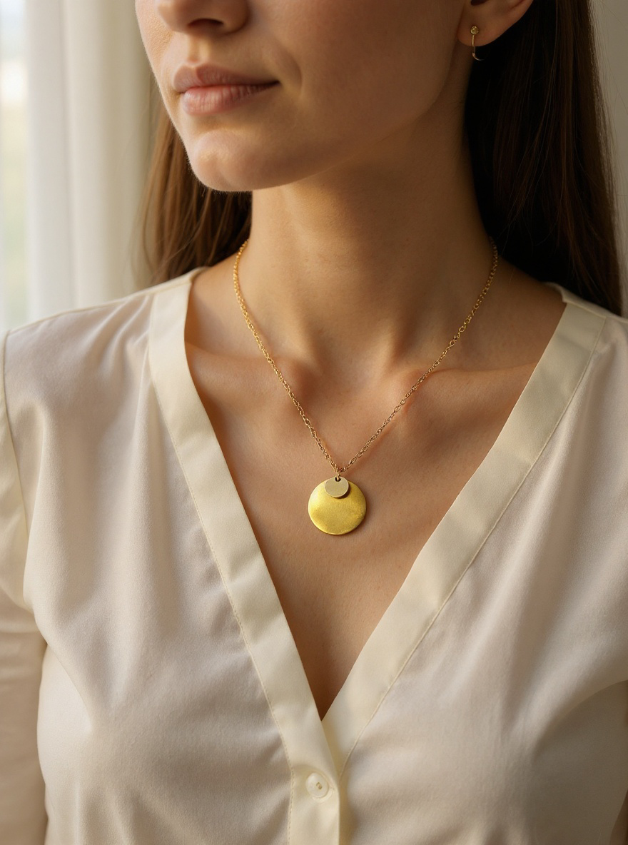 Collier l'éclat attirant or