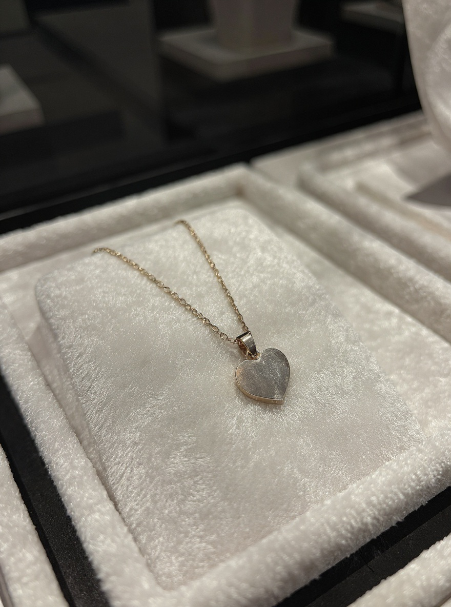 Collier mon petit cœur Doré