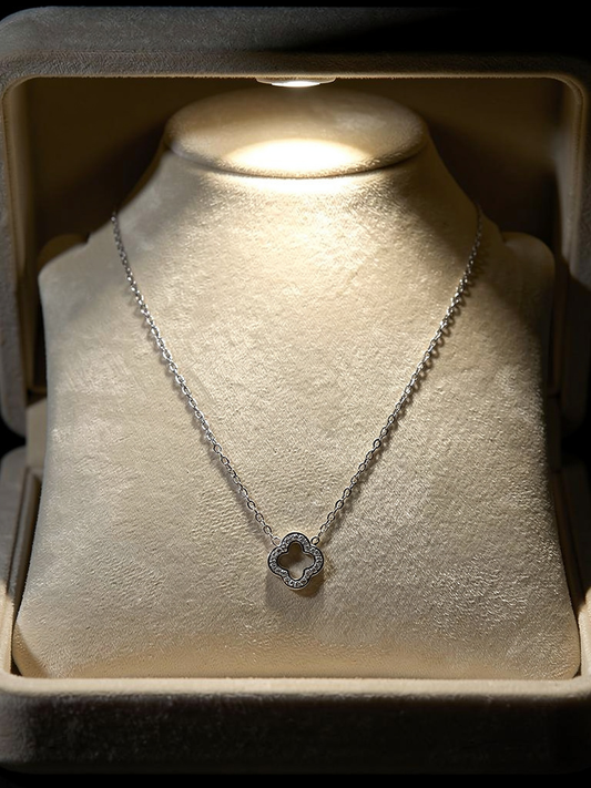Collier Lumière sacrée argenté