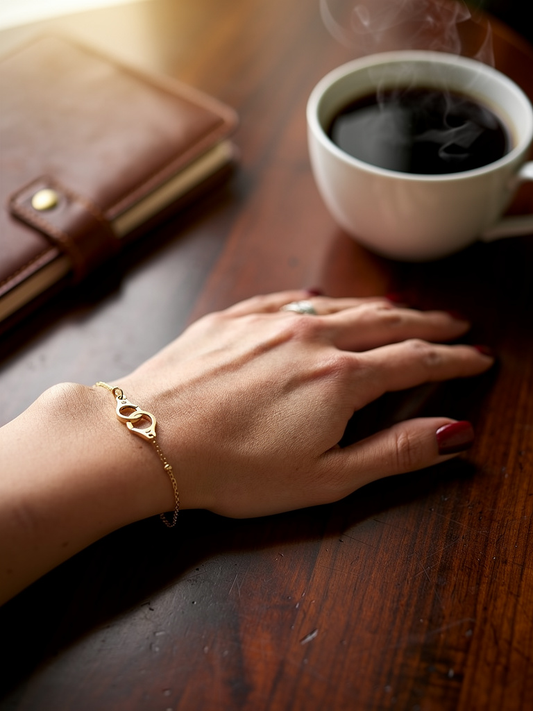 Bracelet attache éternelle doré