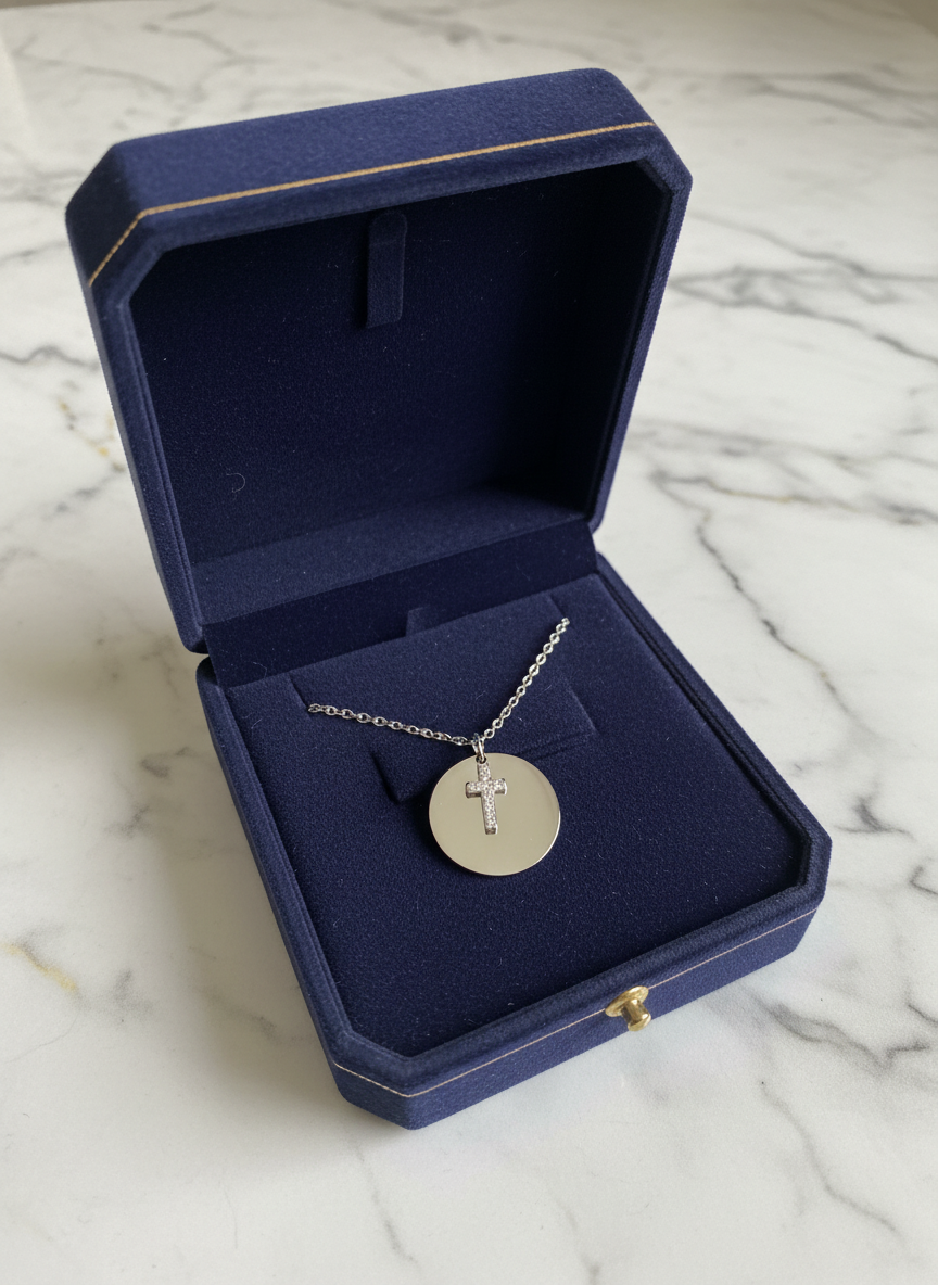 Collier rayon d'élégance argenté