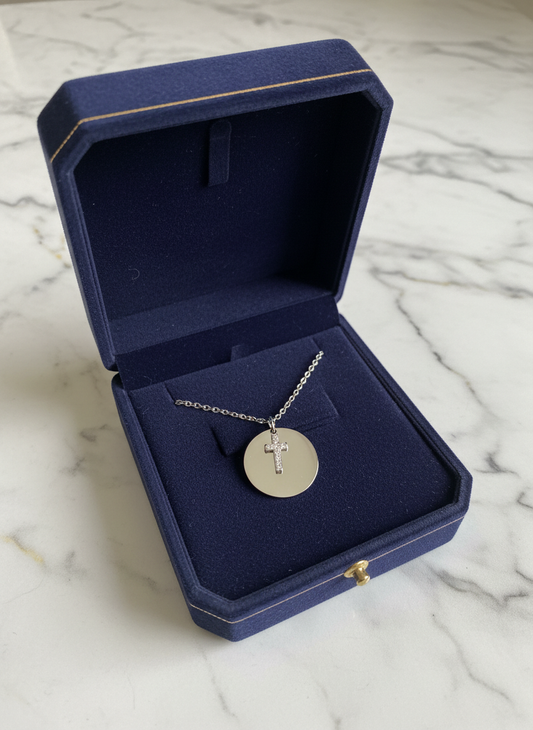 Collier rayon d'élégance argenté