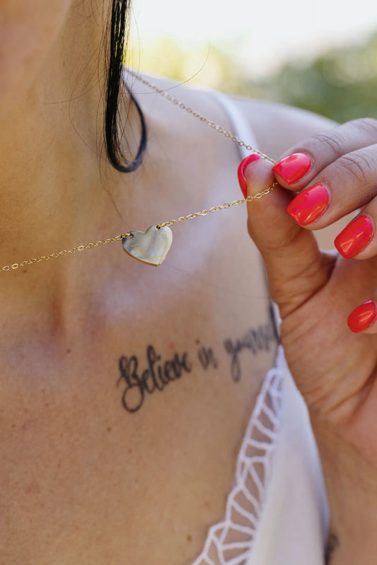 Collier éclat simple or