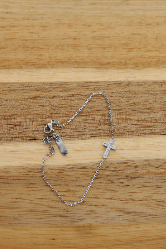 Bracelet Croix élégante Doré