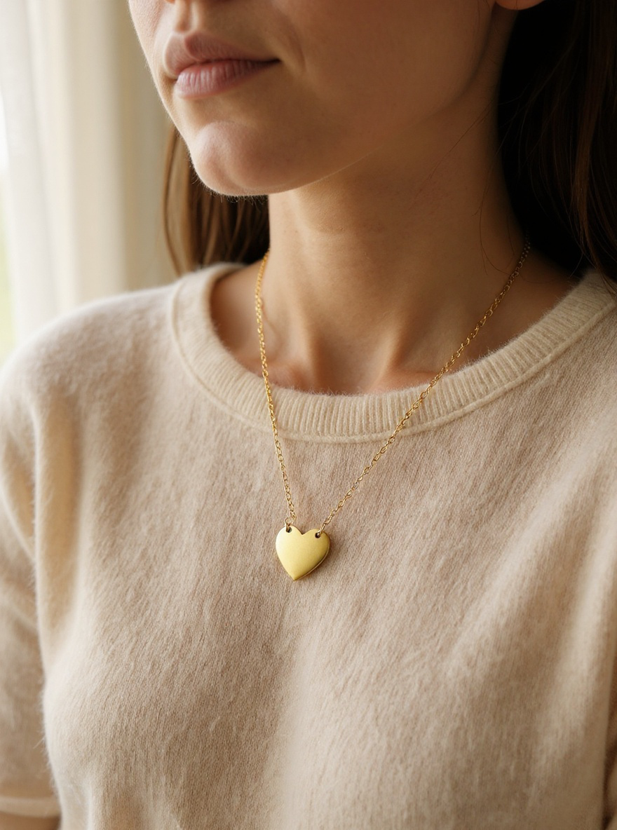 Collier éclat simple or