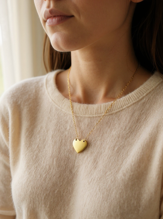 Collier éclat simple or