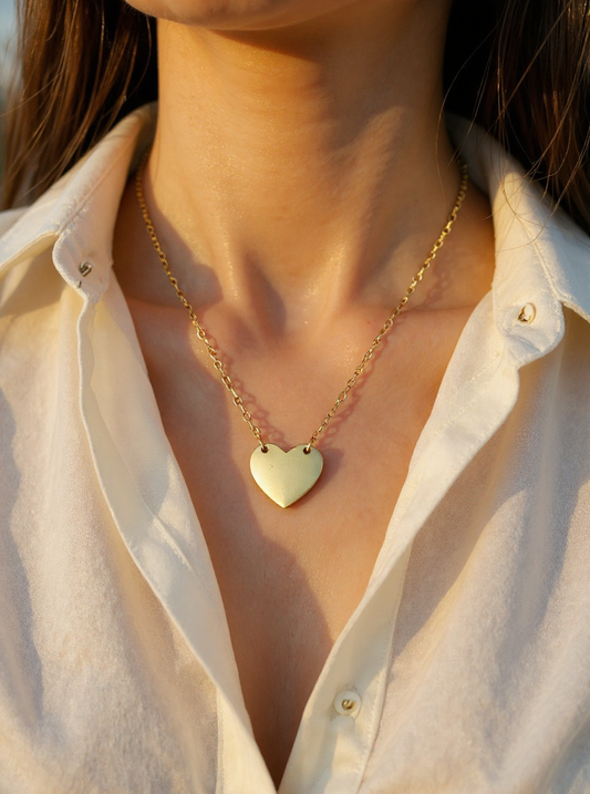 Collier éclat simple or