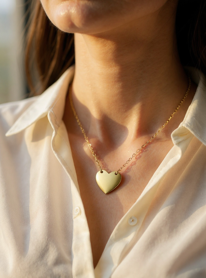 Collier éclat simple or