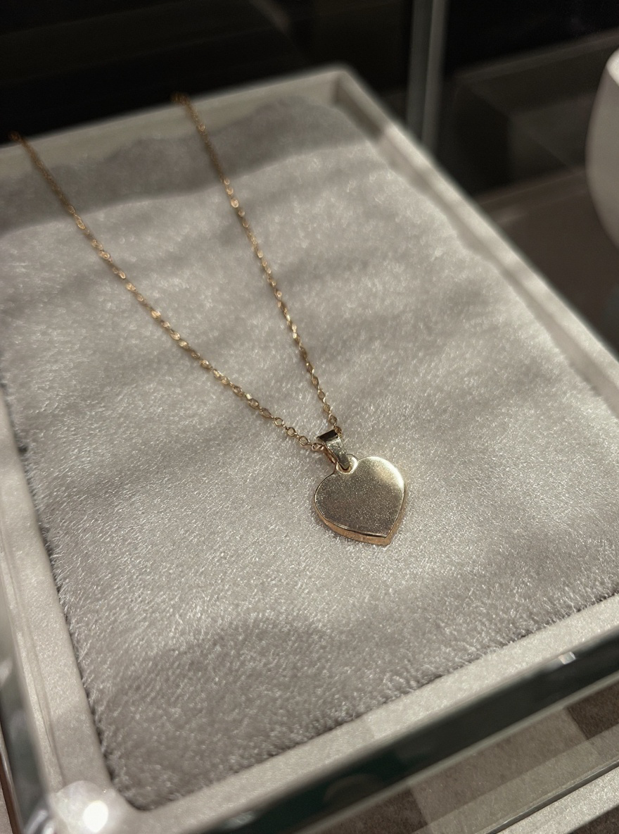 Collier mon petit cœur Doré