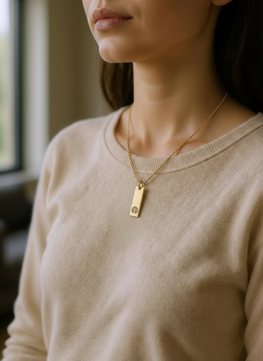 Collier ma branche éternelle or