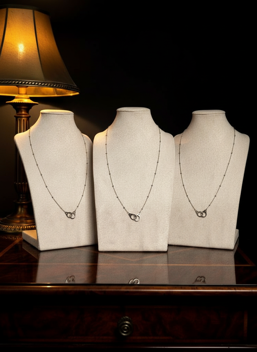 Collier attache éternelle argenté