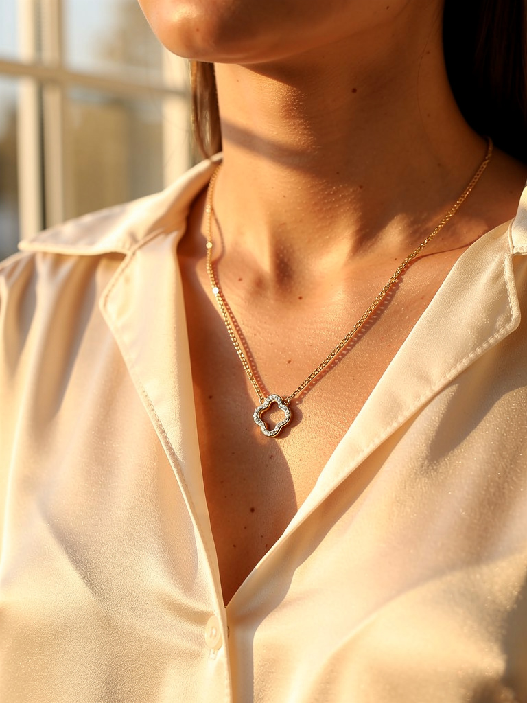 Collier Lumière sacrée doré