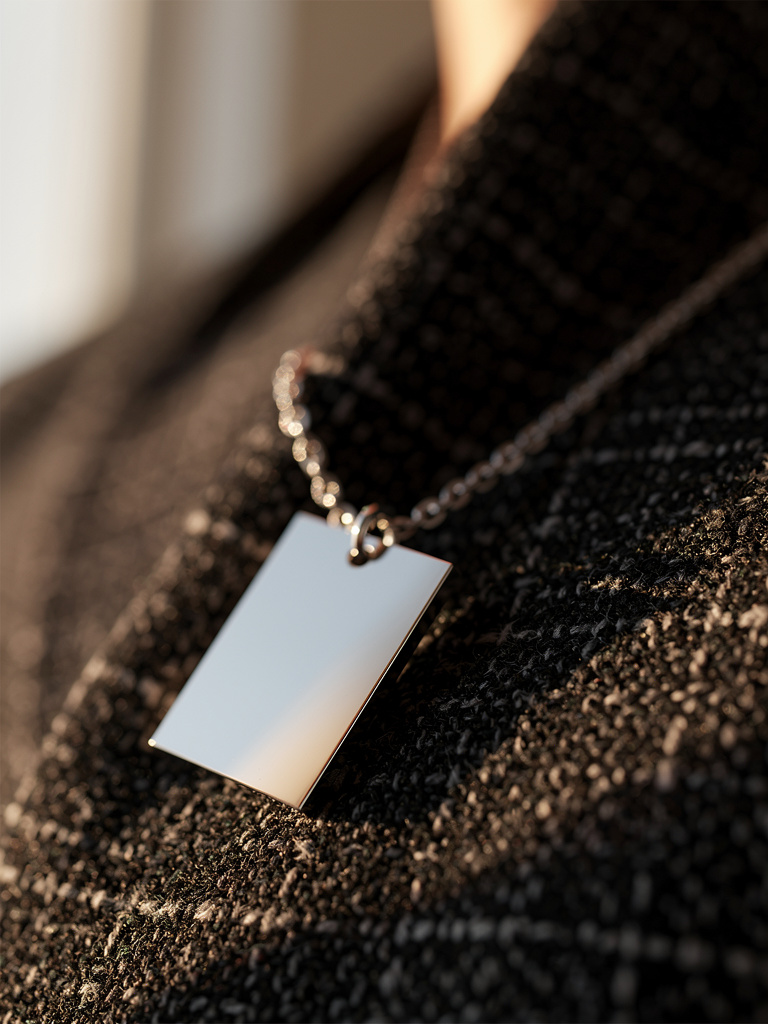 Collier message d'Argent