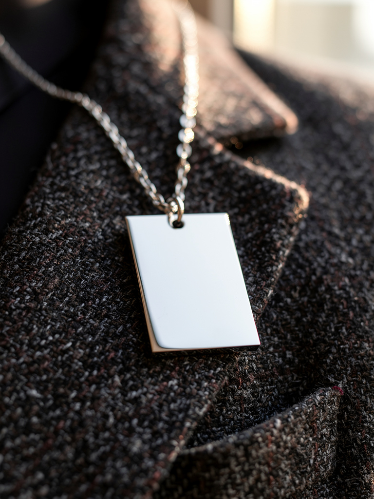 Collier message d'Argent