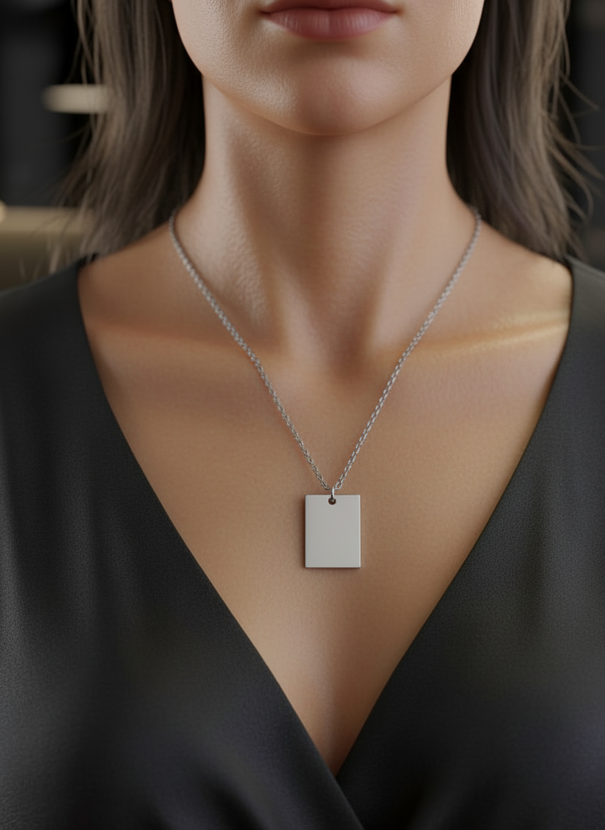 Collier message d'Argent