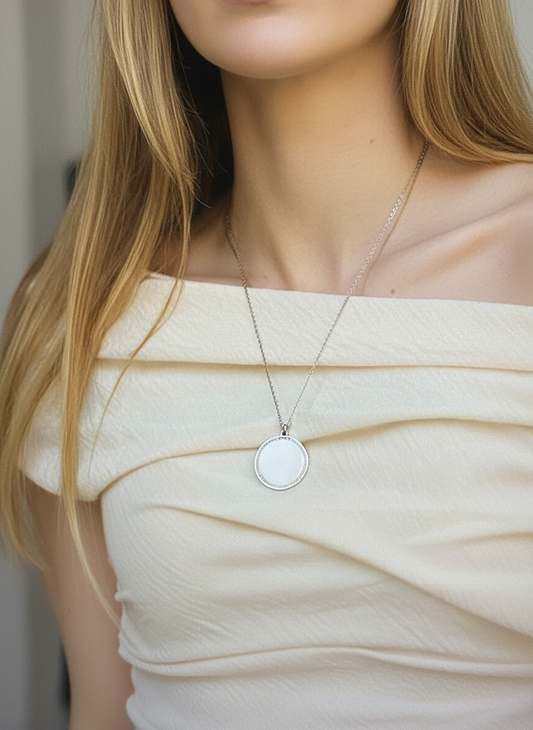 Collier cercle d'Argent Éternel