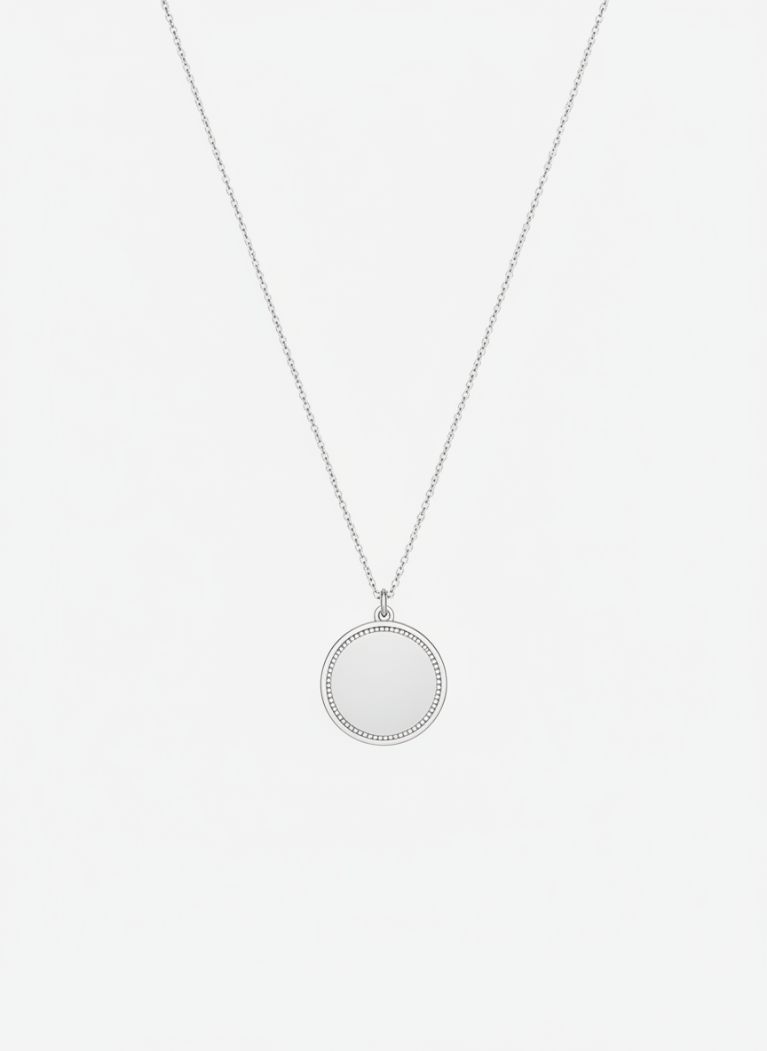 Collier cercle d'Argent Éternel