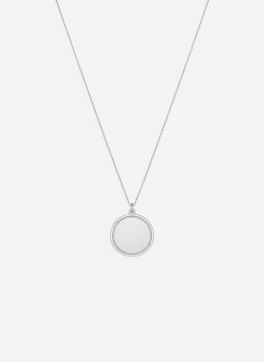 Collier cercle d'Argent Éternel