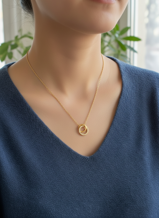 Collier les anneaux d'or