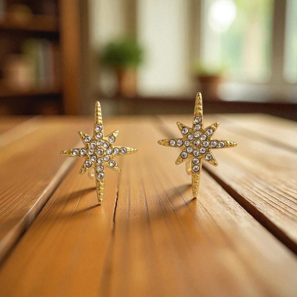 Boucle d'oreille l'éclat de l'élégance or