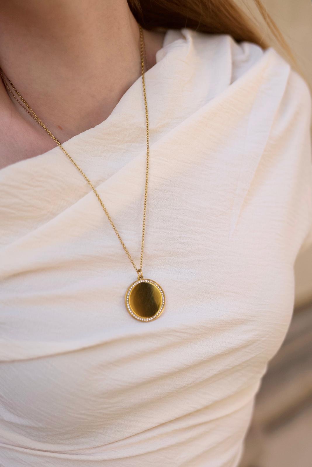 Collier cercle d'Or Éternel