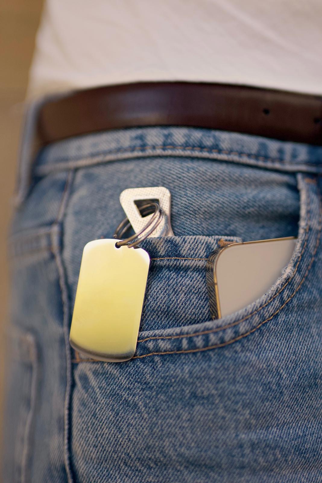 Pendentif Style Plaque Militaire Or