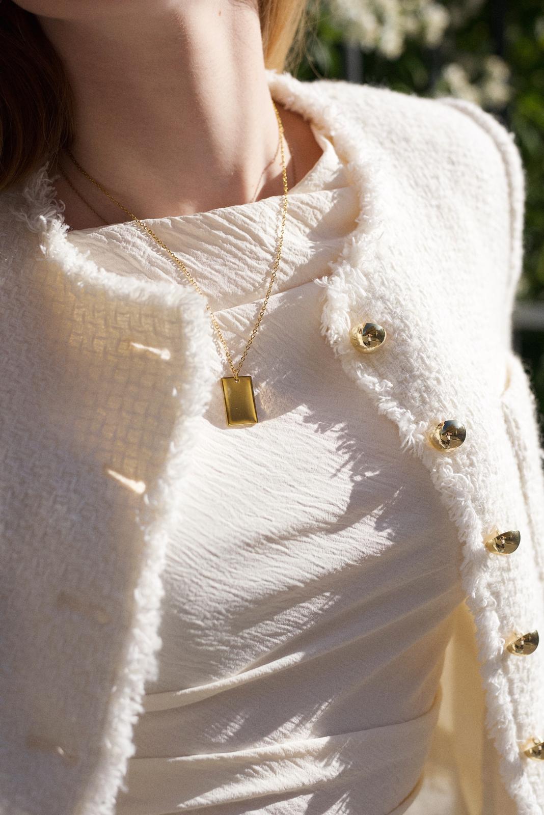 Collier message d'Or