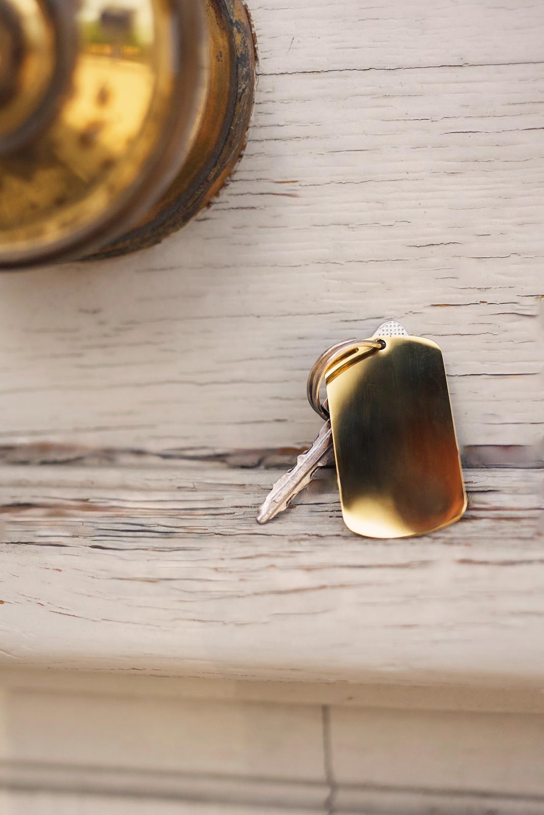 Pendentif Style Plaque Militaire Or