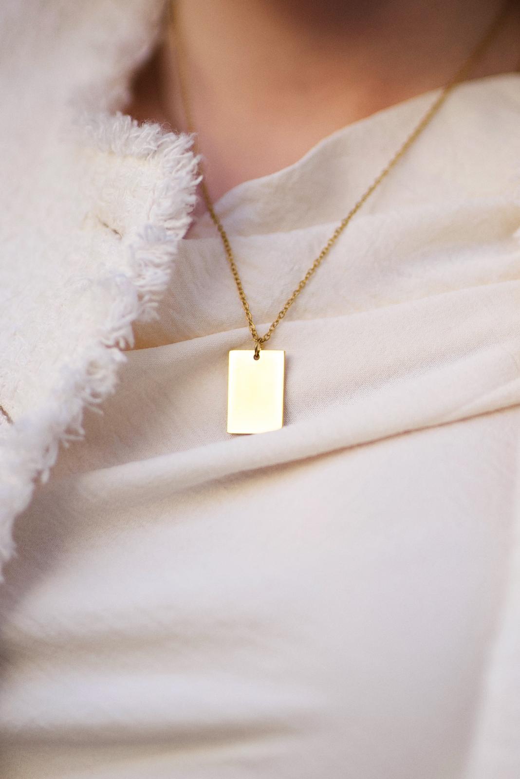 Collier message d'Or