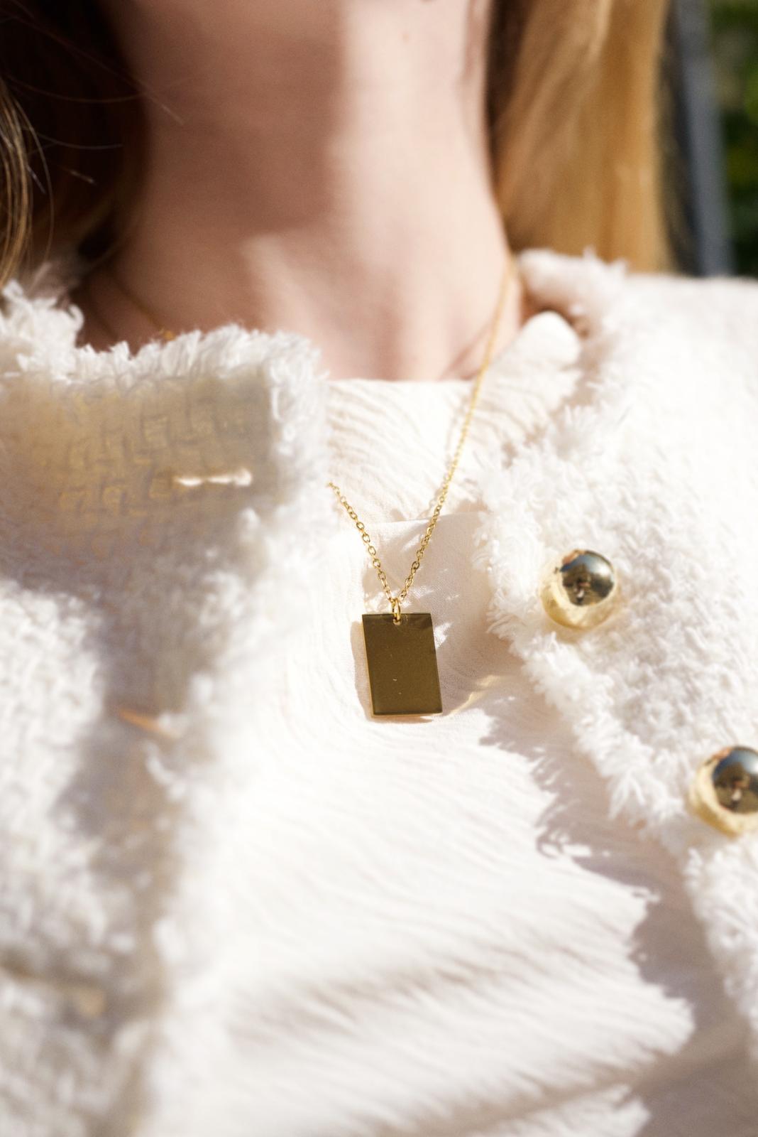 Collier message d'Or