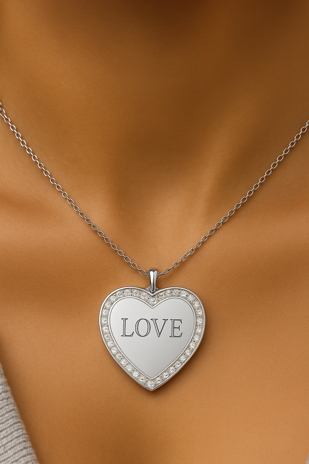 Collier cœur Éternel Argenté