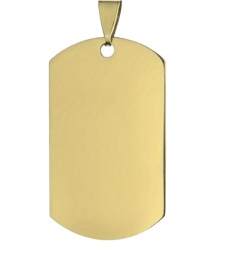 Pendentif Style Plaque Militaire